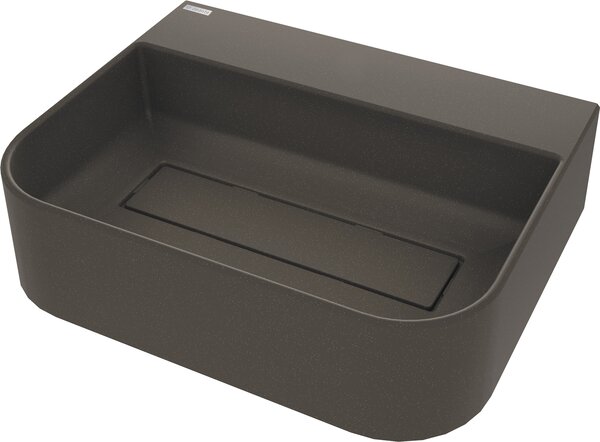 Deante Arnika, granitové umyvadlo na desku 505x405x135 mm, antracitová, DEA-CQA_TU5S