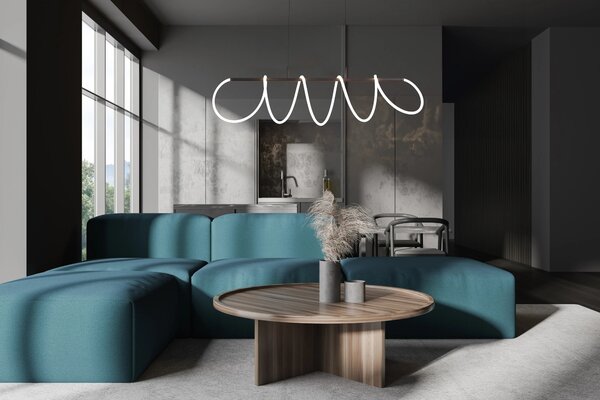 Moderní LED lustr Zigzag – LED integrovaný