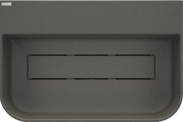 Deante Arnika, granitové umyvadlo na desku 605x405x135 mm, antracitová, DEA-CQA_TU6S