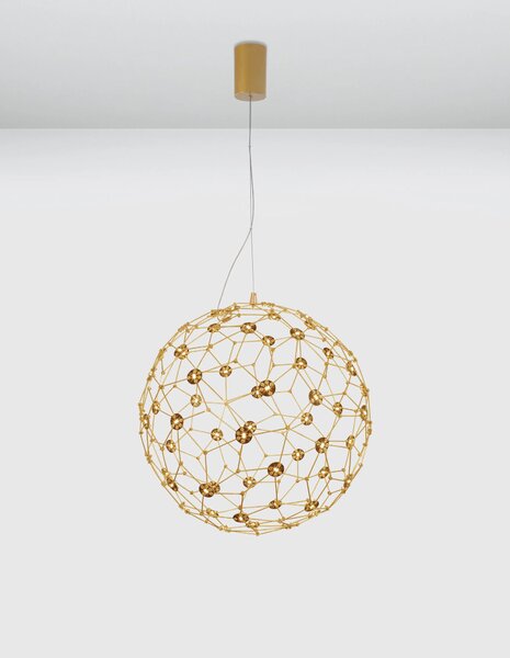 LED lustr Sole 40 zlaté – Zlatá