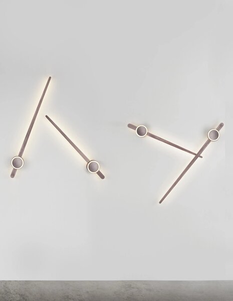 LED nástěnné svítidlo Kedo 80 hnědá