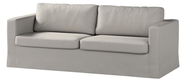 Potah na pohovku IKEA Karlstad 3-místná, nerozkládací, dlouhý barva šedá látka pletený vzor