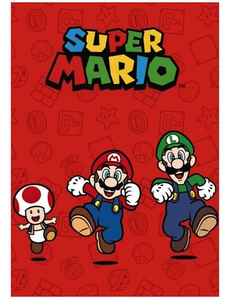 Fleecová deka Super Mario & Luigi & Toad - 100 x 140 cm