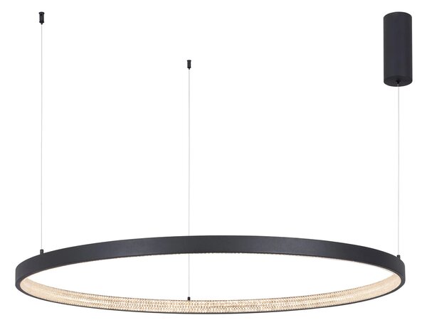 LED lustr Preston 40 černé – Černá