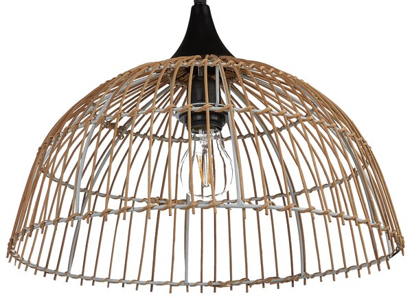 Závěsná lampa BARARIS Ratan Přírodní