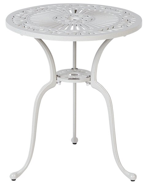 Bistro stolek DASCIO 61 cm 61 cm Kov Krémově bílá