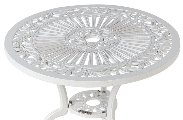 Bistro stolek DASCIO 61 cm 61 cm Kov Krémově bílá