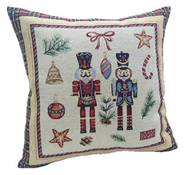 Povlak na polštář s vánočním motivem 45x45 cm Toy Soldier – Bizzotto