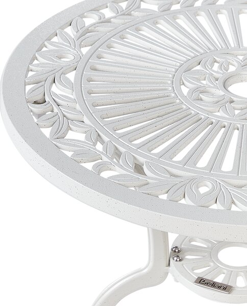 Bistro stolek DASCIO 61 cm 61 cm Kov Krémově bílá