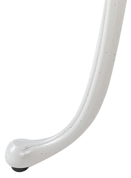 Bistro stolek DASCIO 61 cm 61 cm Kov Krémově bílá