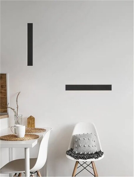 LED nástěnné svítidlo Seline 60 černé – Černá