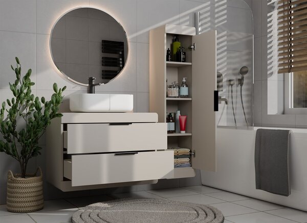 TP Living Závěsná skříňka pod umyvadlo Terra 2S 80 cm kašmírová