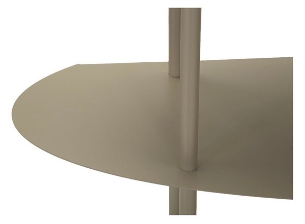 Šedobéžový kovový konzolový stolek 34x118 cm Saturn – Mauro Ferretti