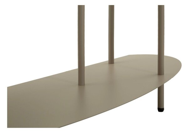 Šedobéžový kovový konzolový stolek 34x118 cm Saturn – Mauro Ferretti