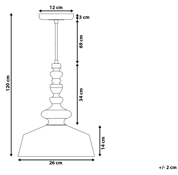 Závěsná lampa DRIVA Kov Bílá