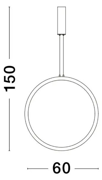LED lustr Change 60 zlaté – Zlatá