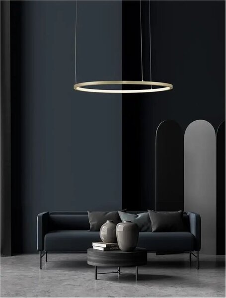 LED lustr Tarquin 60 zlaté – Zlatá