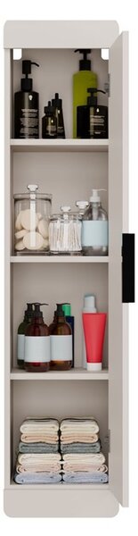 TP Living Vysoká závěsná koupelnová skříňka Terra 1D 31,5 cm kašmírová