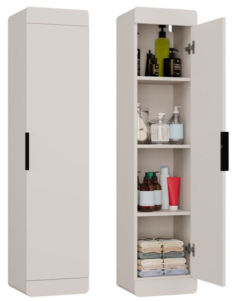 TP Living Vysoká závěsná koupelnová skříňka Terra 1D 31,5 cm kašmírová