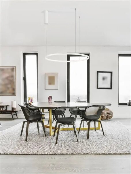 LED lustr Tarquin 60 bílé – Bílá
