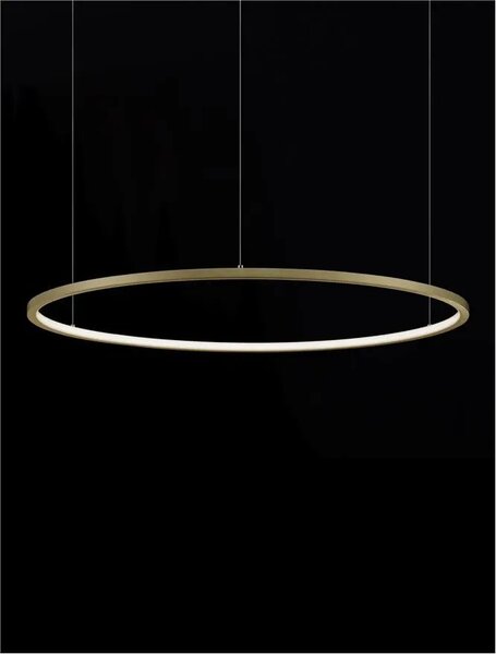 LED lustr Tarquin 80 zlaté – Zlatá