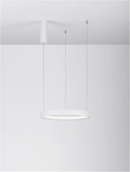 LED lustr Perrine 40 bílé – Bílá