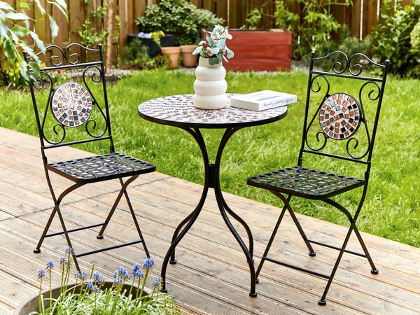 Bistro stolek CARPINO 60 cm 60 cm Černá
