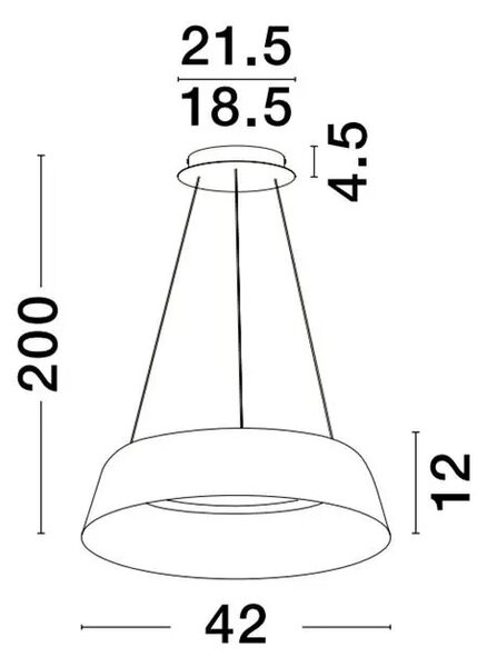 Retro lustr Alba 42 černé – Černá