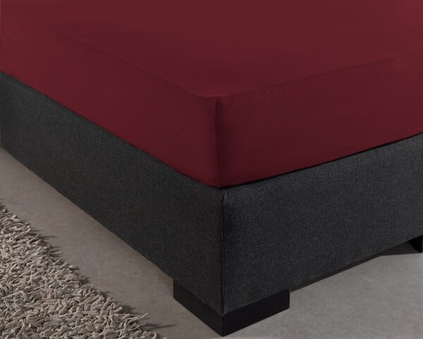 Dreamhouse Prostěradlo Jersey Bordeaux Velikost: 160/180x200/220