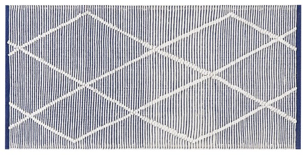 Koberec SYNOPA Modrá 80 x 150 cm Bavlna