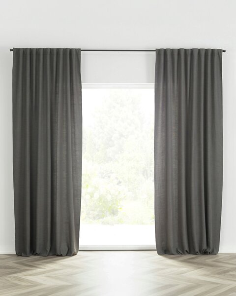 Hotový závěs BASIC s řasící páskou 140x280cm bridlicovo sivy 1 ks