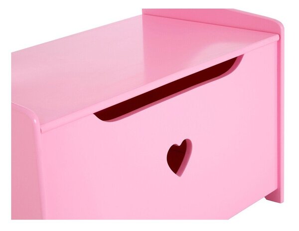 Růžová dětská skříňka s lavicí 60x62x34 cm Pink Heart – Premier Housewares