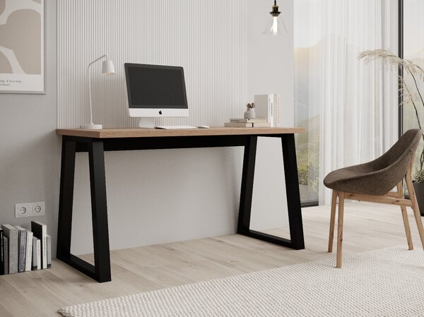 ADRK PC stůl IWO ART-B, dub artisan/černá