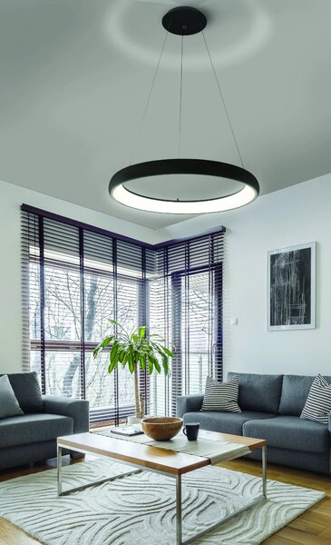 Designový LED lustr Antonio 41 Cct černá+ dálkové ovládání – 41 x 120 cm