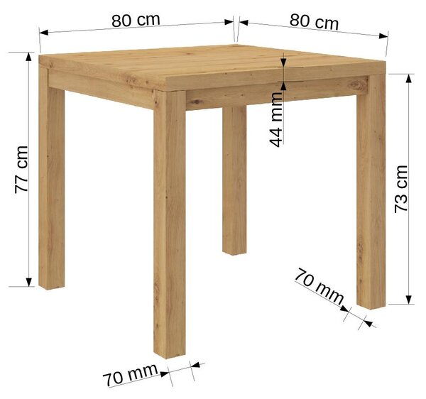 Konferenční stolek OLAF 1 80x80