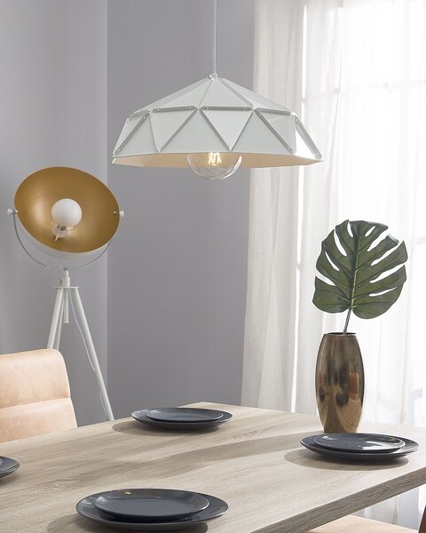 Závěsná lampa SENIA Kov Bílá