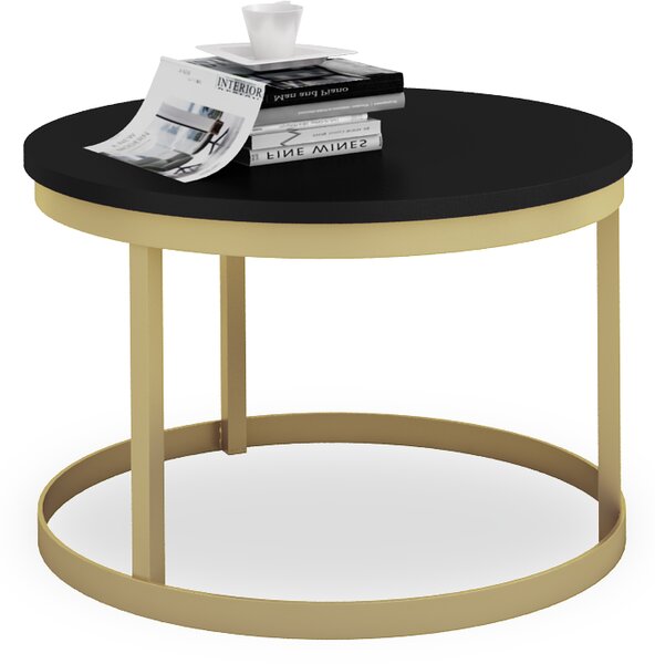ADRK Furniture Konferenční stolek RINEN CT-RNN-G-B