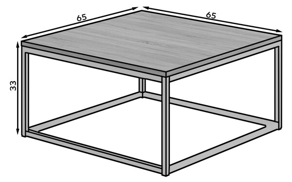Konferenční stolek BELTEN 65x65