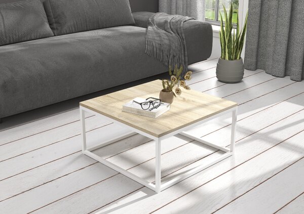 ADRK Furniture Konferenční stolek BELTEN 65x65 CT-BEL-W-S