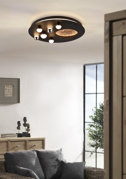 Trio 644810132 LED přisazený lustr Zodiac | 42W integrovaný LED zdroj | 5100 lm | 2300+3000+4000K
