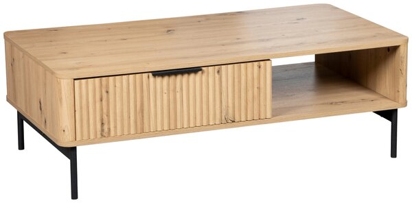 KONFERENČNÍ STOLEK, černá, dub artisan, kov, kompozitní dřevo, 110/60/37 cm MID.YOU - Konferenční stolky, Online Only