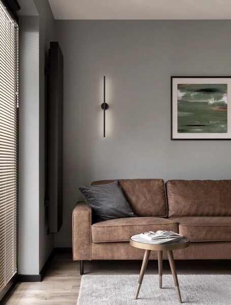 Designové nástěnné svítidlo Aden 60 černé – Černá