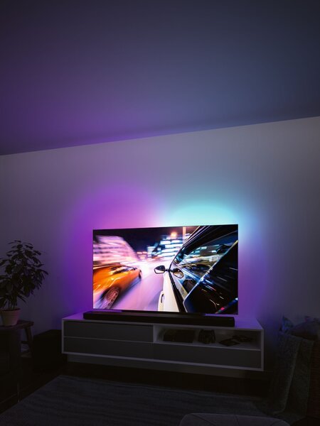 P 78880 EntertainLED USB LED Strip osvětlení TV 55 palců 2m 3,5W 60LEDs/m RGB+ - PAULMANN