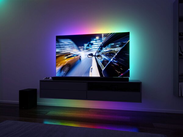 P 78880 EntertainLED USB LED Strip osvětlení TV 55 palců 2m 3,5W 60LEDs/m RGB+ - PAULMANN