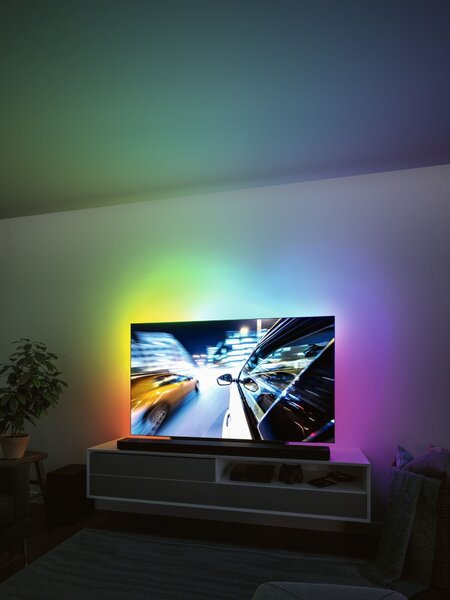 P 78880 EntertainLED USB LED Strip osvětlení TV 55 palců 2m 3,5W 60LEDs/m RGB+ - PAULMANN