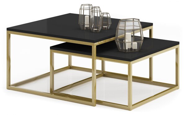 ADRK Furniture Konferenční stolek 2v1 KAMA CT-KAM-G-B