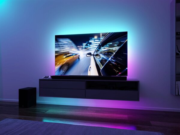 P 78880 EntertainLED USB LED Strip osvětlení TV 55 palců 2m 3,5W 60LEDs/m RGB+ - PAULMANN