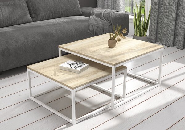 ADRK Furniture Konferenční stolek 2v1 KAMA CT-KAM-W-S
