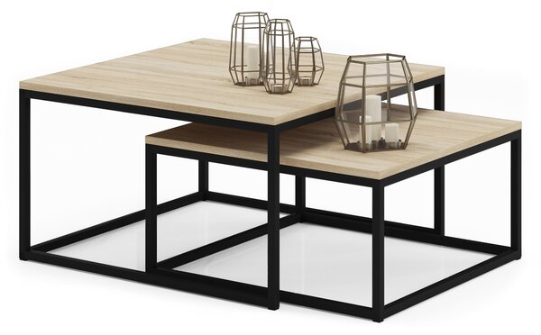 ADRK Furniture Konferenční stolek 2v1 KAMA CT-KAM-B-S