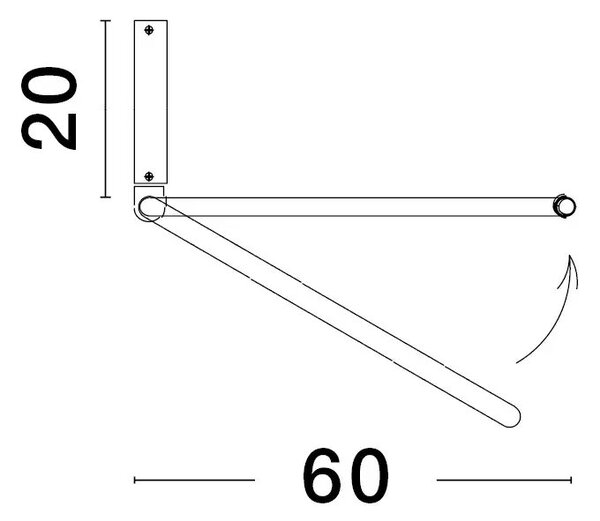 LED lustr Garve 60 bílé – Bílá